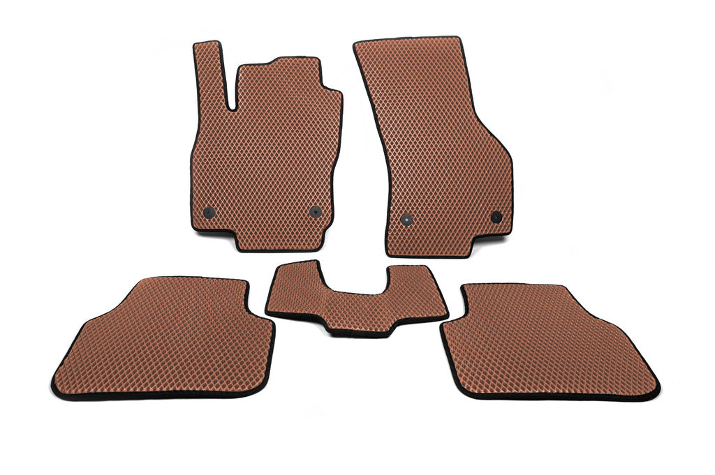 EVA Floor Mats (Brown) for Skoda Octavia III A7 2013-2019 - image 1