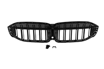 M-Look V2 Kidney Grilles (2018-2022, Gloss Black) for BMW 3 Series G20/G21 2018- - image 10