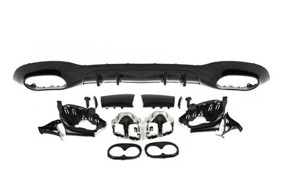 Rear diffuser with nozzles (A45 SD design) for Mercedes A-class W177 2018↗ - image 1
