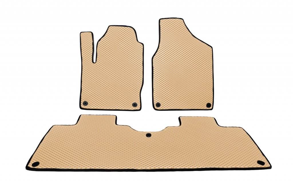 EVA rugs (2 rows, beige) for Seat Alhambra 1996-2010 - Reelken Auto