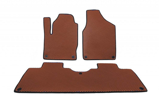 EVA mats (2 rows, brown) for Volkswagen Sharan 1995-2010 - Reelken Auto