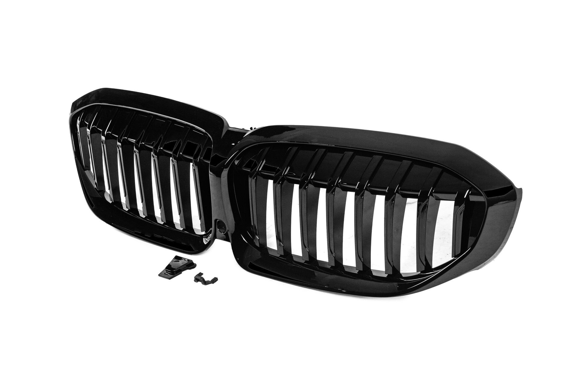 Kidney Grilles 1 Bar (2018-2022, Gloss Black) for BMW 3 Series G20/G21 2018- - image 3