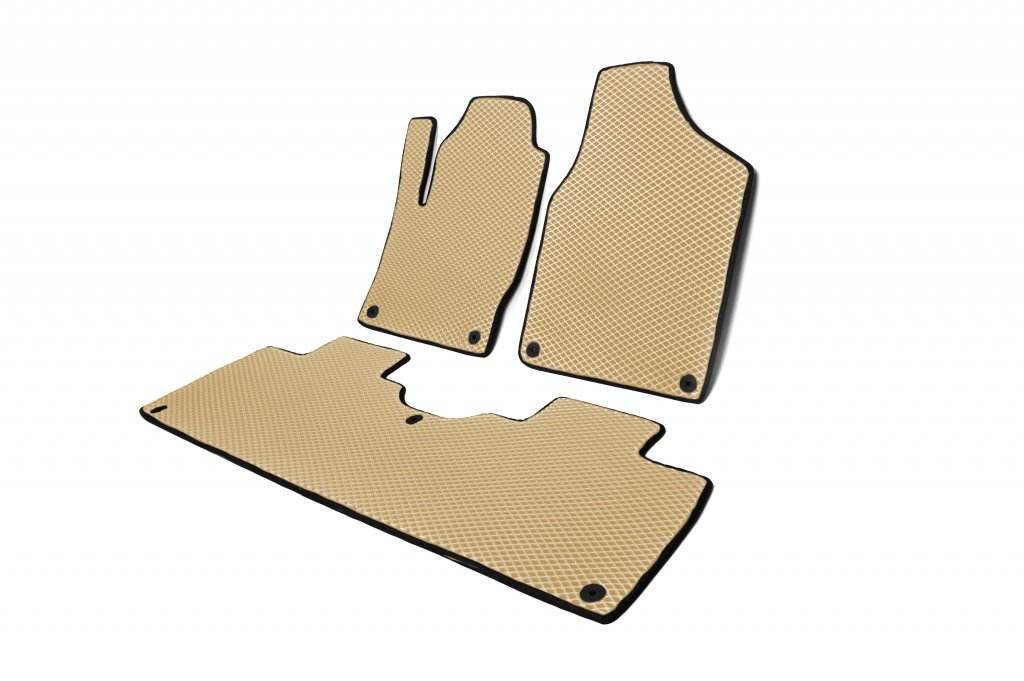 EVA rugs (2 rows, beige) for Seat Alhambra 1996-2010 - Reelken Auto