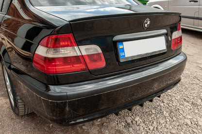 Universal rear diffuser type-E (gloss black, ABS plastic) - image 13