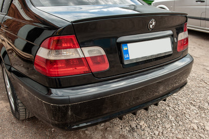Universal Rear Diffuser Type-E (Gloss Black, ABS Plastic) - image 13