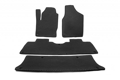 EVA mats (3 rows, black) for Volkswagen Sharan 1995-2010 - Reelken Auto