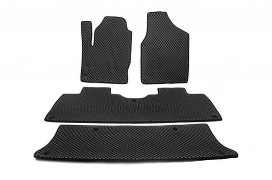 EVA mats (3 rows, black) for Volkswagen Sharan 1995-2010 - Reelken Auto
