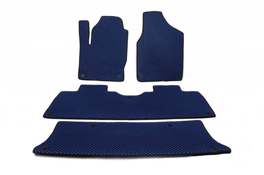 EVA mats (3 rows, blue) for Volkswagen Sharan 1995-2010 - Reelken Auto