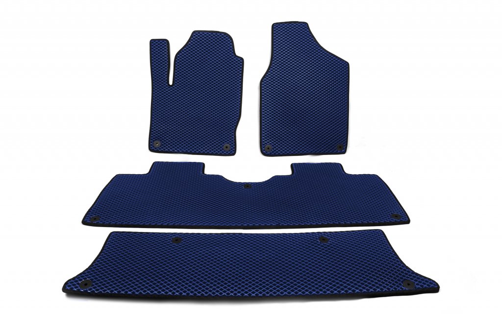 EVA Floor Mats (3 Rows, Blue) for Ford Galaxy 1995-2006 - image 1