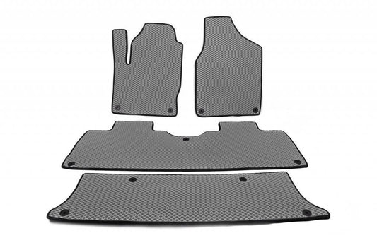 EVA mats (3 rows, gray) for Volkswagen Sharan 1995-2010 - Reelken Auto