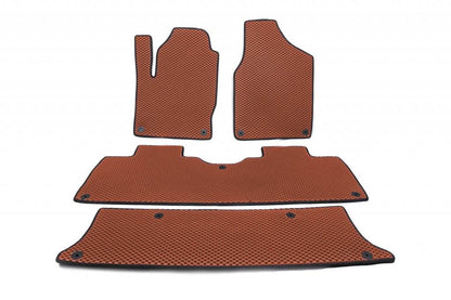 EVA mats (3 rows, brown) for Seat Alhambra 1996-2010 - Reelken Auto