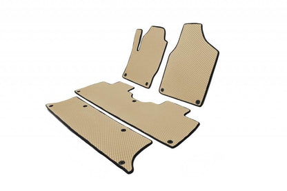 EVA mats (3 rows, beige) for Volkswagen Sharan 1995-2010 - Reelken Auto