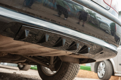 Universal rear diffuser type-E (gloss black, ABS plastic) - image 16