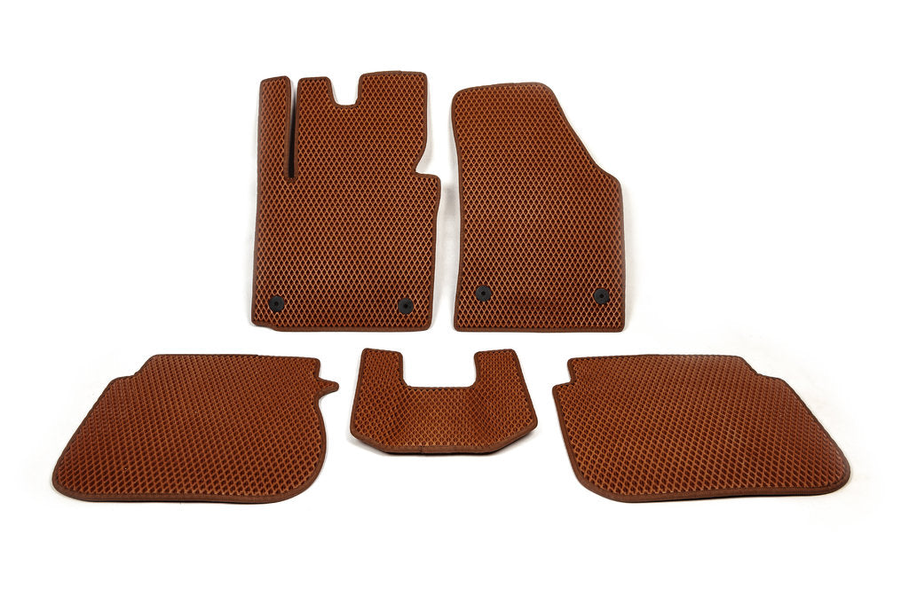 EVA Floor Mats (brick red) for Volkswagen Caddy 2015-2020 - image 5