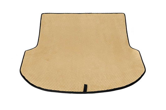 Trunk mat (EVA, Beige) (5 seats) for Hyundai Santa Fe 3 2012-2018 - Reelken Auto