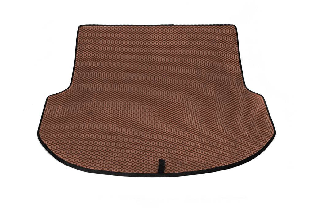 Trunk mat (EVA, Brown) (5 seats) for Hyundai Santa Fe 3 2012-2018 - Reelken Auto