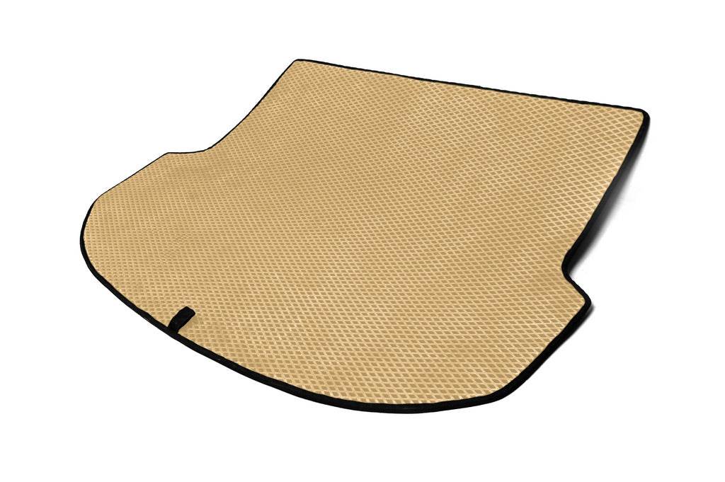 Trunk mat (EVA, Beige) (5 seats) for Hyundai Santa Fe 3 2012-2018 - Reelken Auto