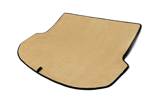 Trunk mat (EVA, Beige) (5 seats) for Hyundai Santa Fe 3 2012-2018 - Reelken Auto