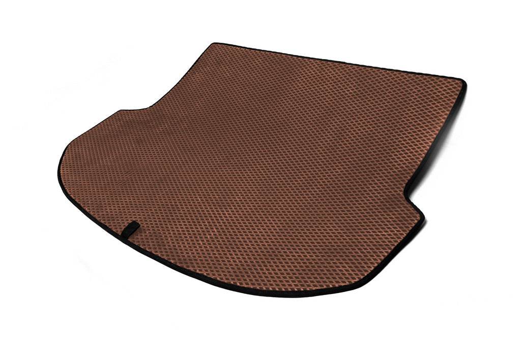 Trunk mat (EVA, Brown) (5 seats) for Hyundai Santa Fe 3 2012-2018 - Reelken Auto