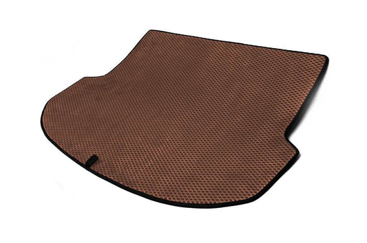 Trunk mat (EVA, Brown) (5 seats) for Hyundai Santa Fe 3 2012-2018 - Reelken Auto