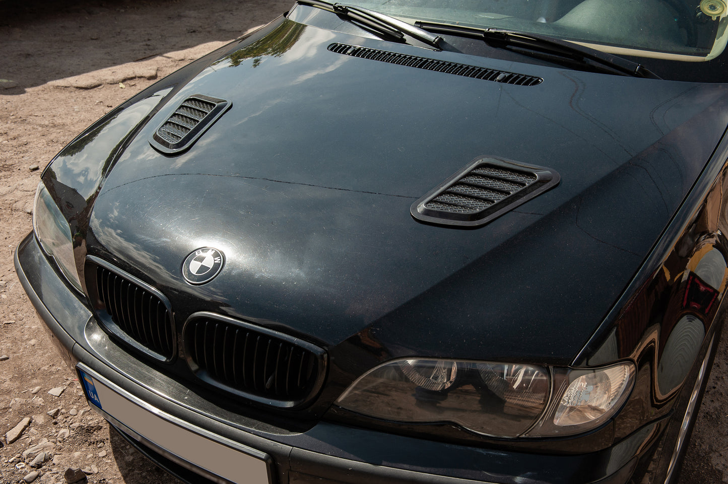 Universal Hood Scoop Type-B (2 pcs, ABS) - image 1