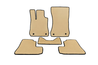 EVA Floor Mats (Short, Beige) for Mercedes S-сlass W221 2005-2013 - image 1