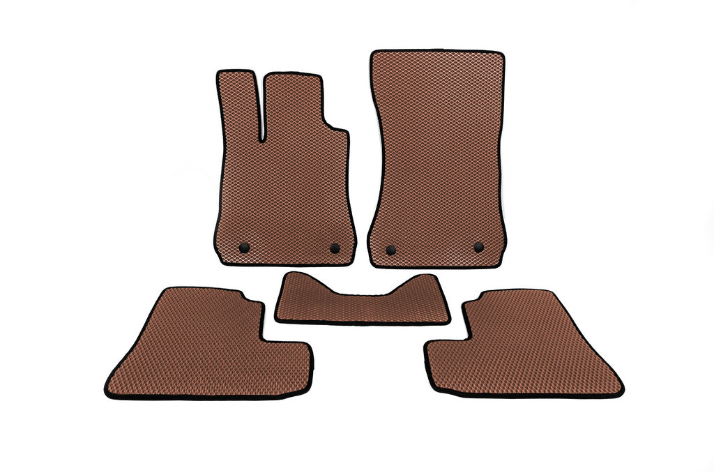 EVA Floor Mats (Long, Brown) for Mercedes S-сlass W221 2005-2013 - image 1