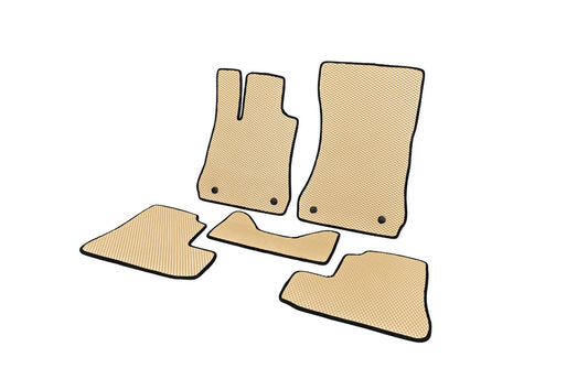 EVA Floor Mats (Short, Beige) for Mercedes S-сlass W221 2005-2013 - image 2