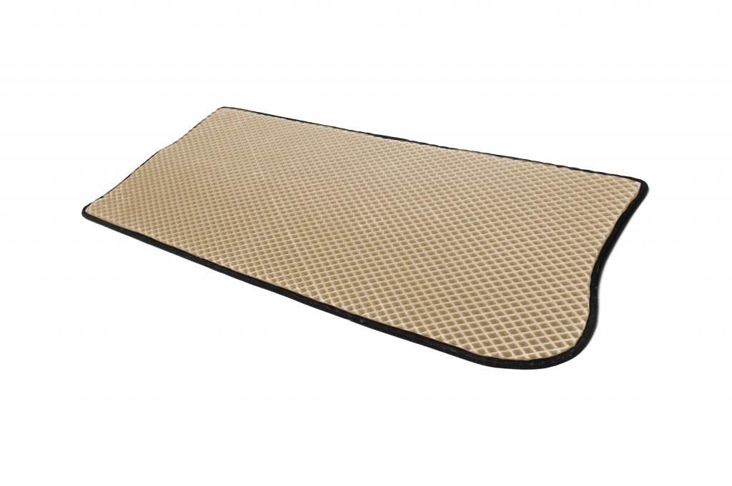 Trunk mat (EVA, beige) for Volkswagen Sharan 1995-2010 - Reelken Auto