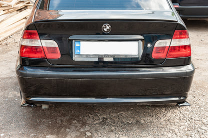 Universal Flap cover on the rear bumper DPT (ABS) (2pcs) (black gloss) - image 13
