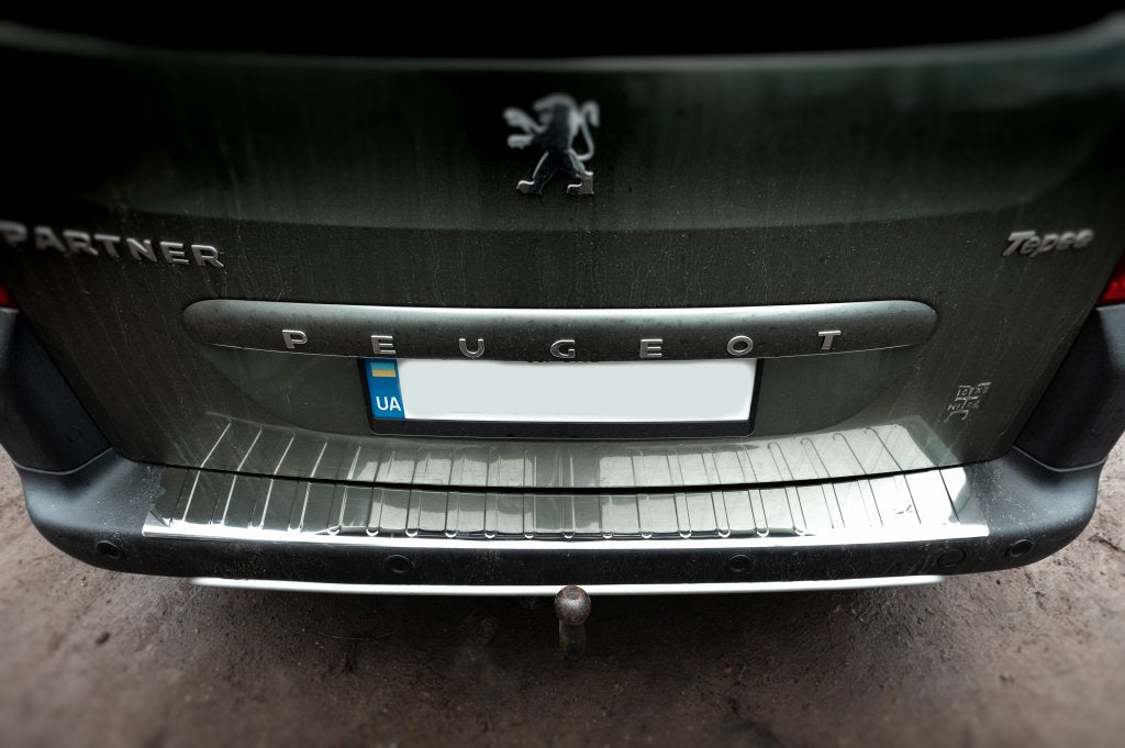 Rear Bumper Protector Carmos V1 Stainless Steel for Citroen Berlingo 2008-2018 - image 3