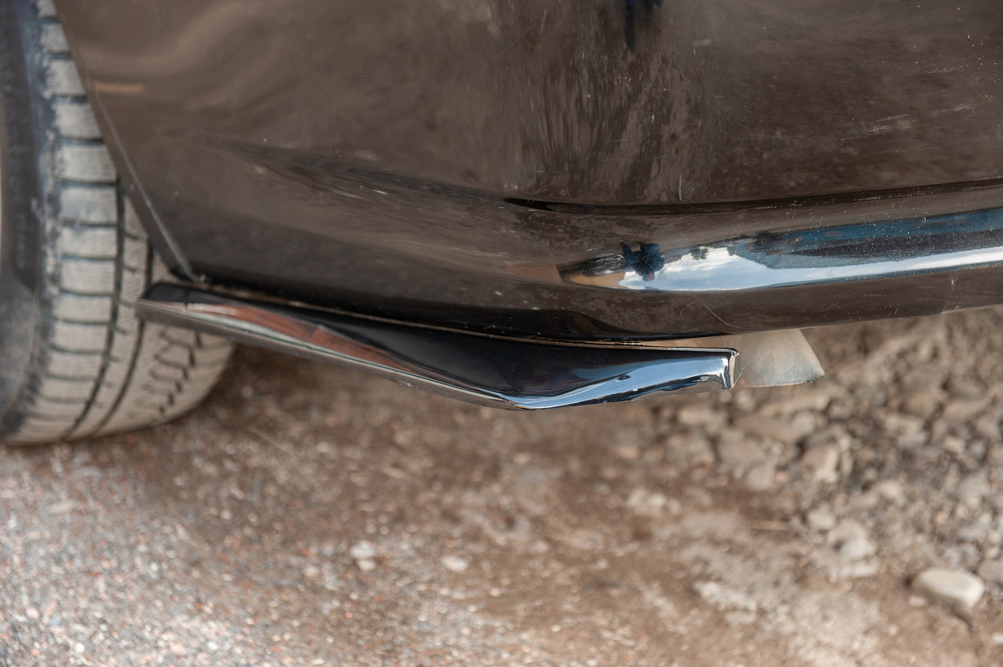 Flap trim for rear bumper DPT (ABS) (2pcs) (gloss black) for Volkswagen Caddy 2010-2015 - image 10
