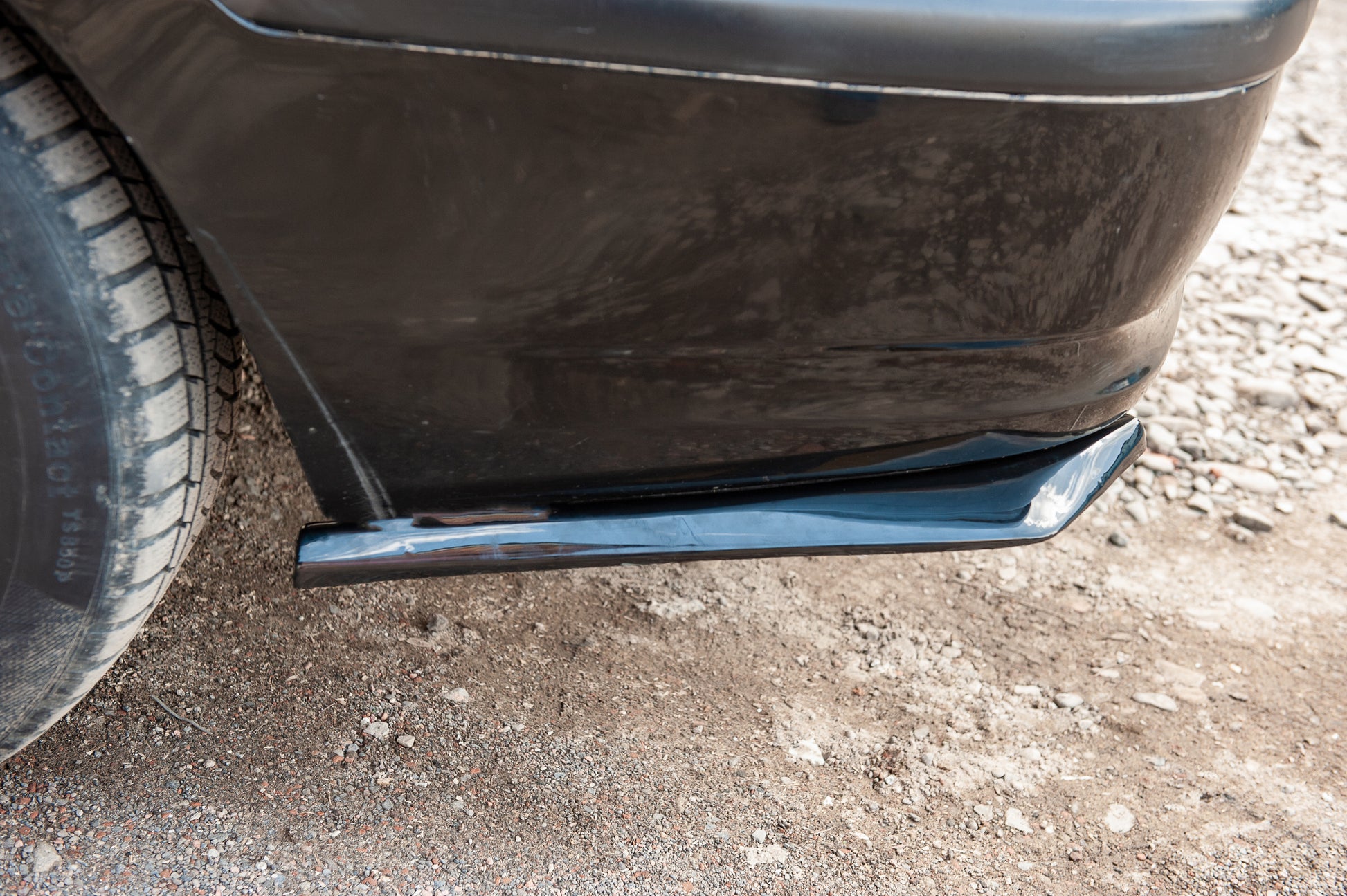 Universal Flap Rear Bumper Cover DPT (ABS) (2pcs) (Gloss Black) - image 15