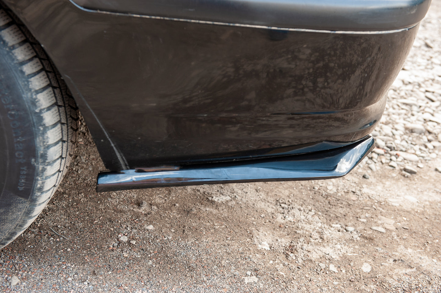 Universal Flap Rear Bumper Cover DPT (ABS) (2pcs) (Gloss Black) - image 15
