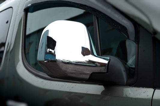 Mirror Covers (2 pcs, plastic) for Citroen Berlingo 2008-2018 - image 1
