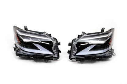 Front lights in the design of 2021-2023 years (2 pcs., FullLed) for Lexus GX460 - Reelken Auto