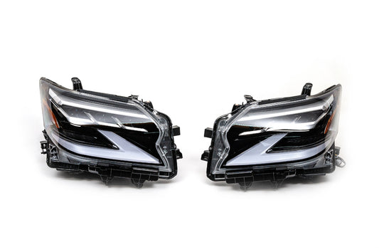 Front headlights in 2021-2023 design (2 pcs, Full LED, with AFS) for Lexus GX460 2009-2023 - image 2