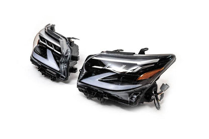 Front lights in the design of 2021-2023 years (2 pcs., FullLed) for Lexus GX460 - Reelken Auto