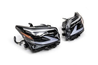Front lights in the design of 2021-2023 years (2 pcs., FullLed) for Lexus GX460 - Reelken Auto