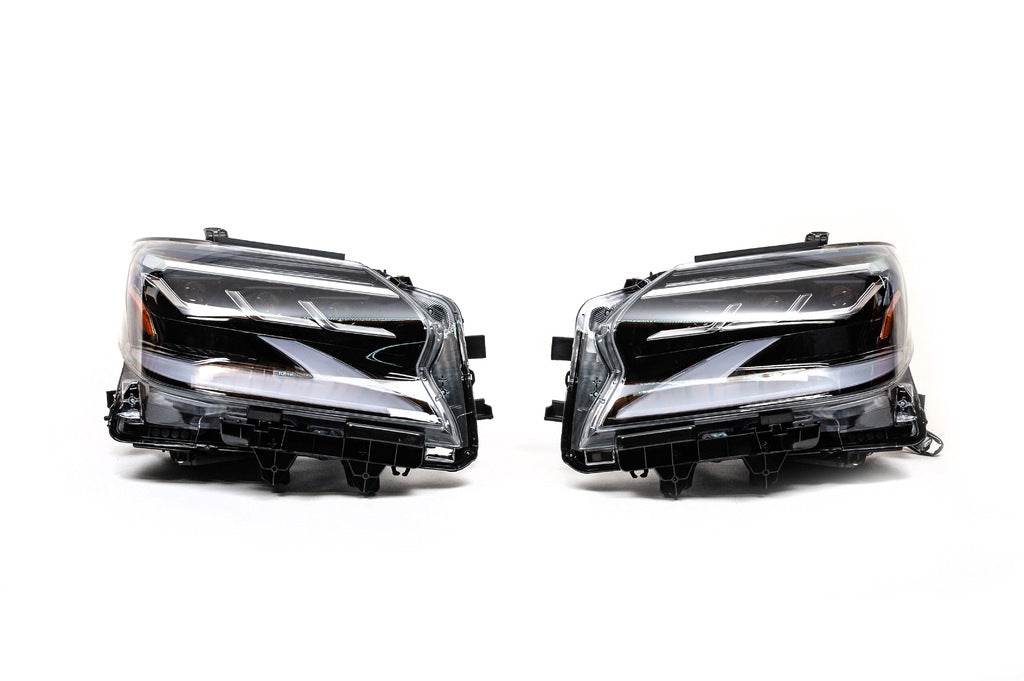 Front lights in the design of 2021-2023 years (2 pcs., FullLed) for Lexus GX460 - Reelken Auto