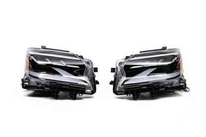 Front lights in the design of 2021-2023 years (2 pcs., FullLed) for Lexus GX460 - Reelken Auto