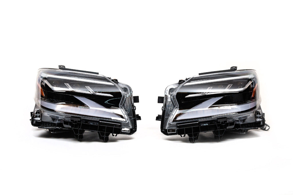 Front headlights in 2021-2023 design (2 pcs, Full LED, with AFS) for Lexus GX460 2009-2023 - image 6