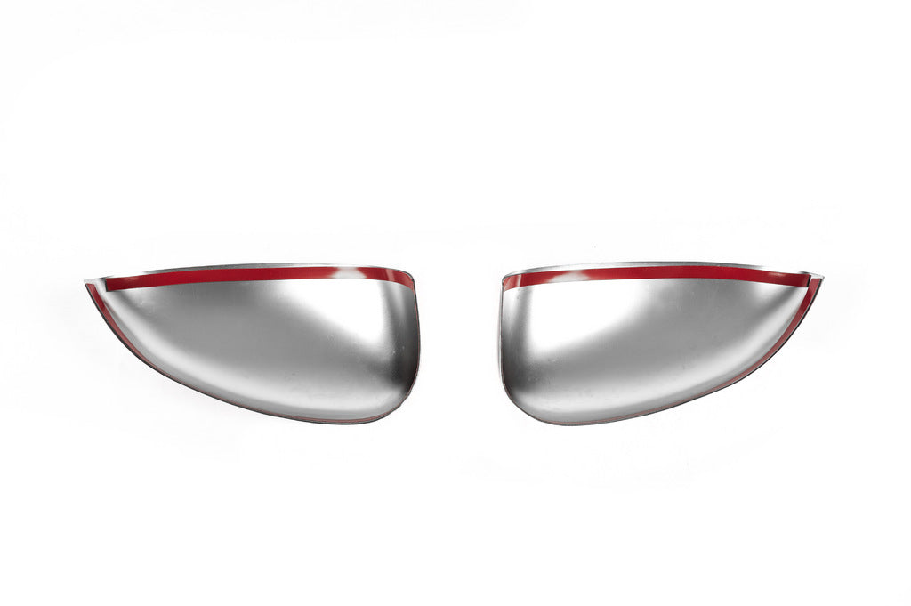 Covers for mirrors (2 pcs, stainless steel, Carmos) for Fiat 500/500L - image 3