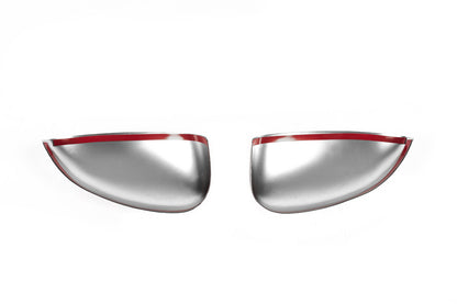 Covers for mirrors (2 pcs, stainless steel, Carmos) for Fiat 500/500L - image 3