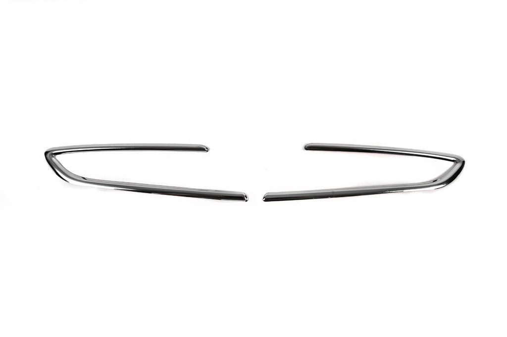 Carmos fog light covers (SD/SW/HB/GTC, 2 pcs., stainless steel) for Opel Astra K 2016-2021 - image 1