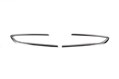 Carmos fog light covers (SD/SW/HB/GTC, 2 pcs., stainless steel) for Opel Astra K 2016-2021 - image 1