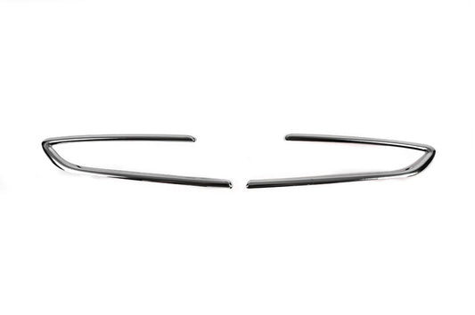 Carmos fog light covers (SD/SW/HB/GTC, 2 pcs., stainless steel) for Opel Astra K 2016-2021 - image 1