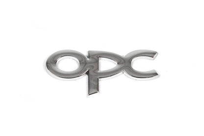 Metal nameplate on the OPC trunk (Chrome) for Opel - Reelken Auto