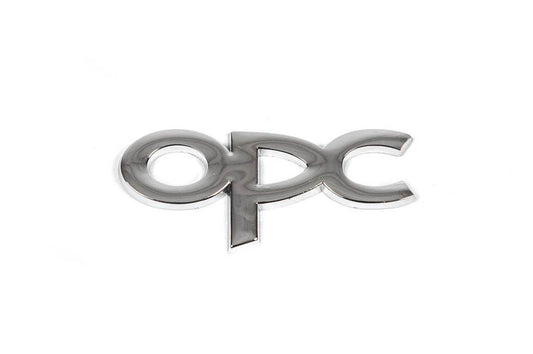 Metal nameplate on the OPC trunk (Chrome) for Opel - Reelken Auto