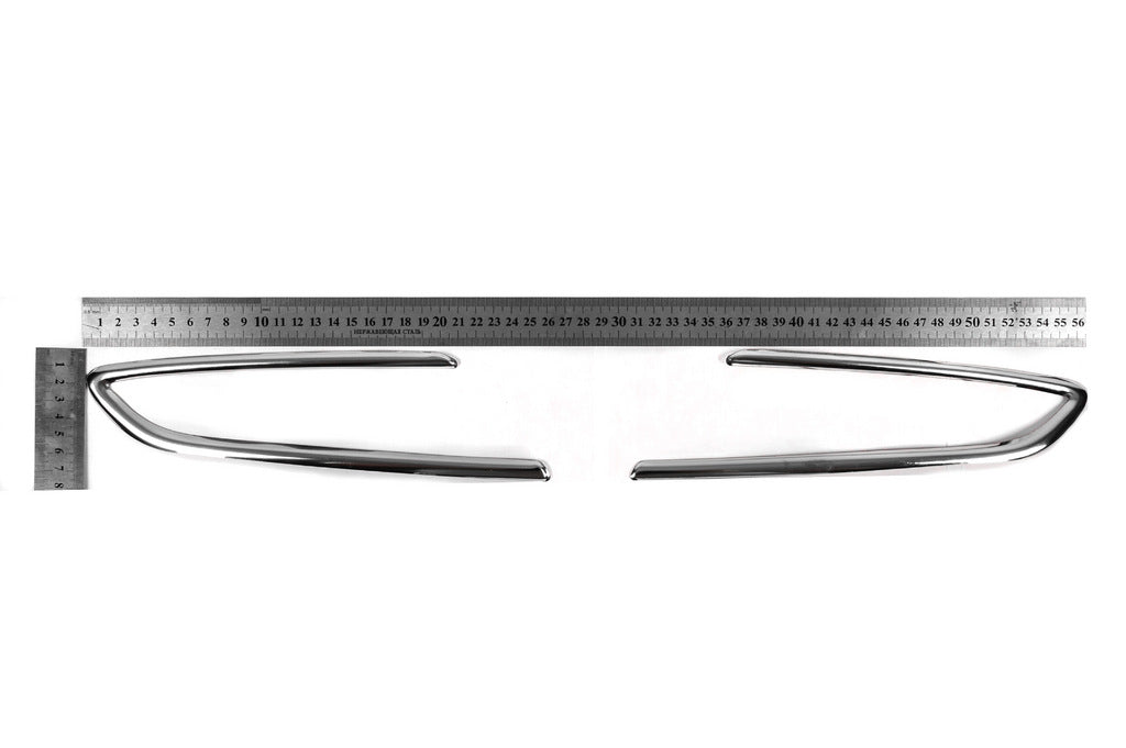 Carmos fog light covers (SD/SW/HB/GTC, 2 pcs., stainless steel) for Opel Astra K 2016-2021 - image 4